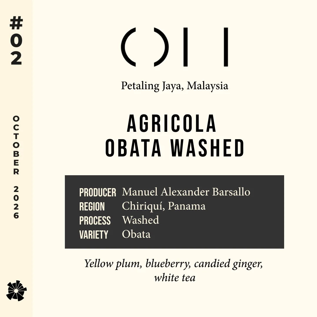 #02 One Half (Petaling Jaya, Malaysia) — Agricola Obata Washed