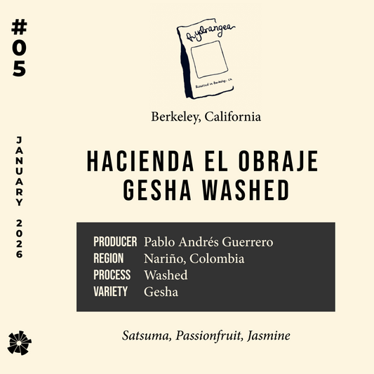 26/01 #05 Gesha Washed Hacienda El Obraje - Hydrangea