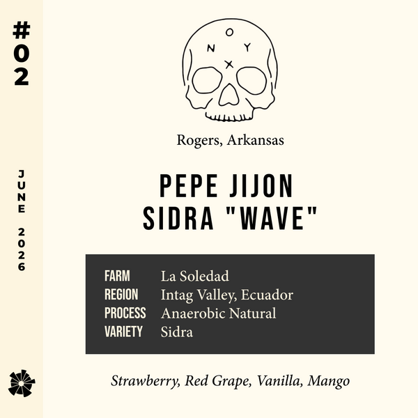 26/06 #02 Pepe Jijon Sidra "Wave" - Onyx Coffee Lab