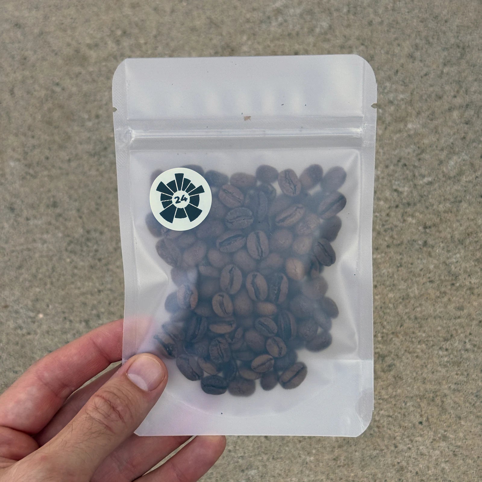 A single numbered bag