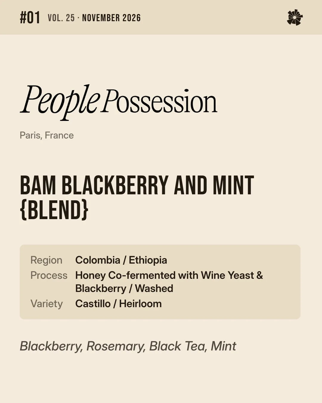 #01 People Possession (Paris) — BAM Blackberry And Mint {Blend}